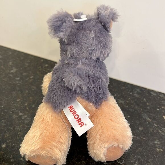Aurora World Plush Mini Flopsie Yorkshire Terrier Yorkie 6" Soft Stuffed Toy - Picture 4 of 8